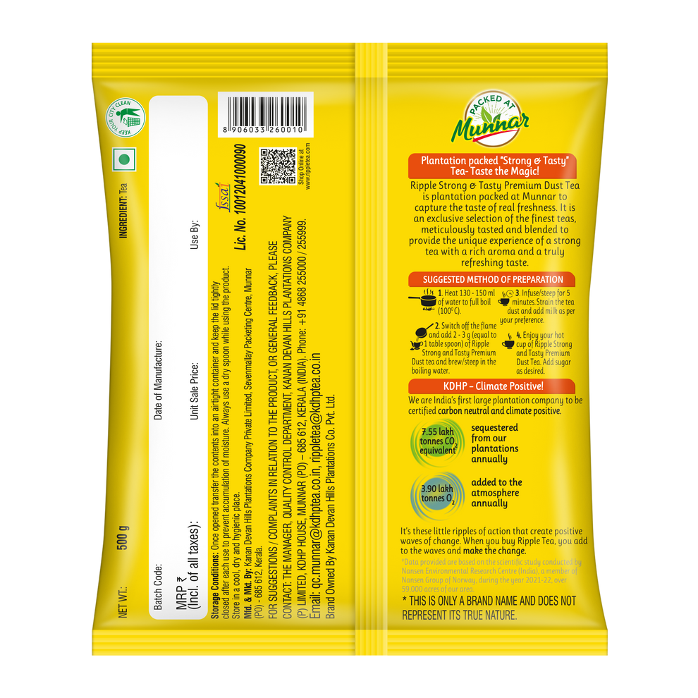 Dust Tea Powder Online 500g | Ripple Tea