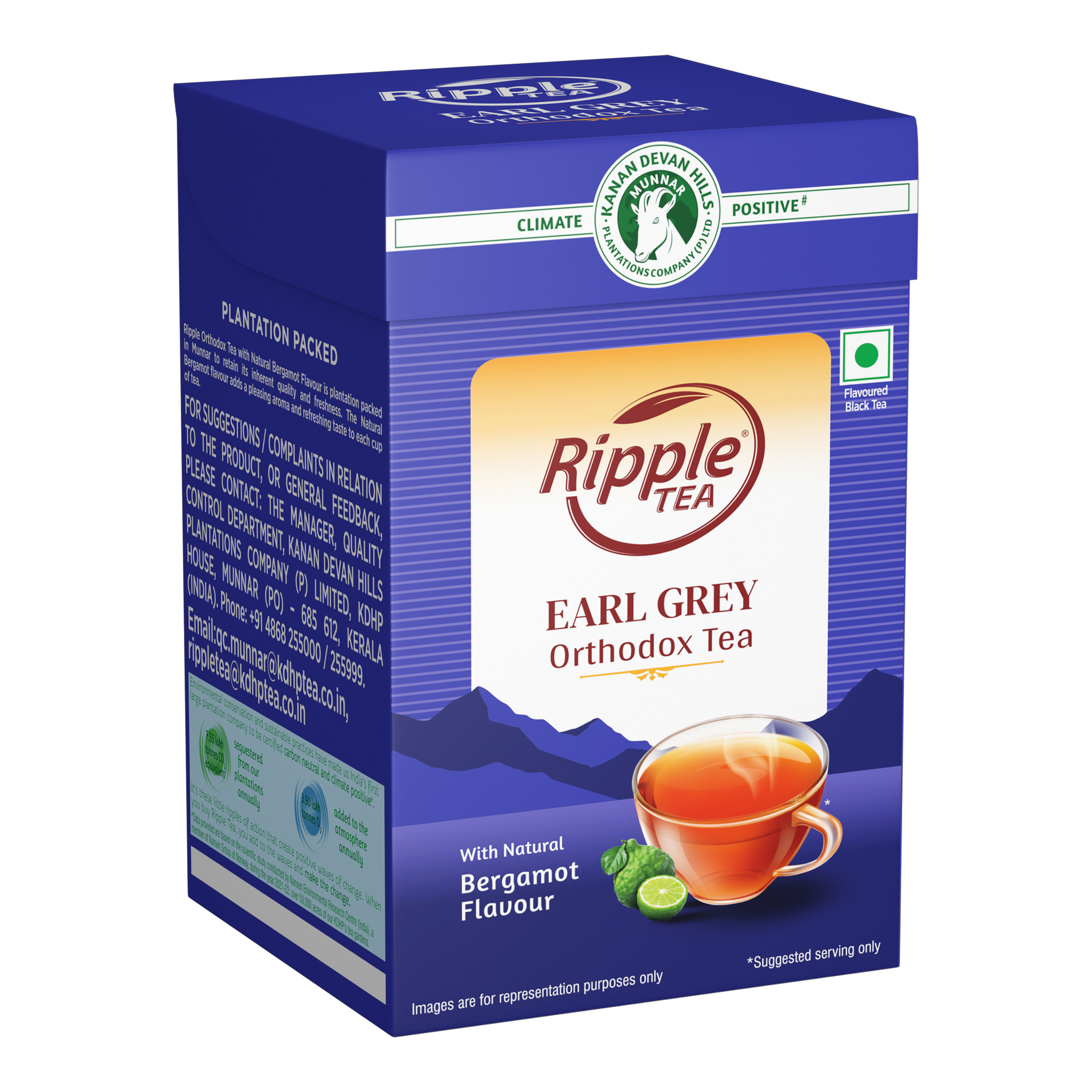 Earl Grey Black Orthodox Tea with Natural Bergamot flavour   - 250 g