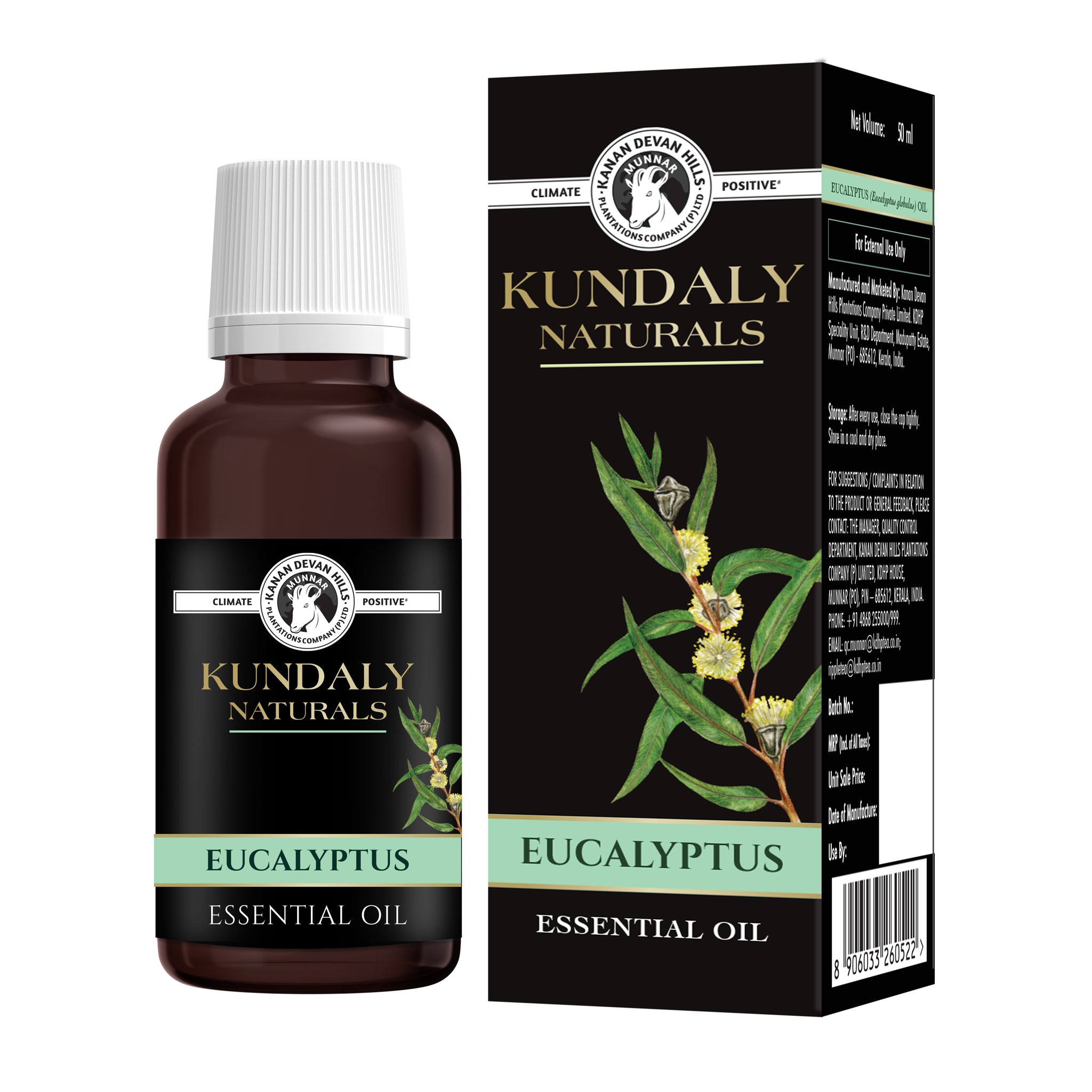 Kundaly Naturals Eucalyptus Oil - 50 ml