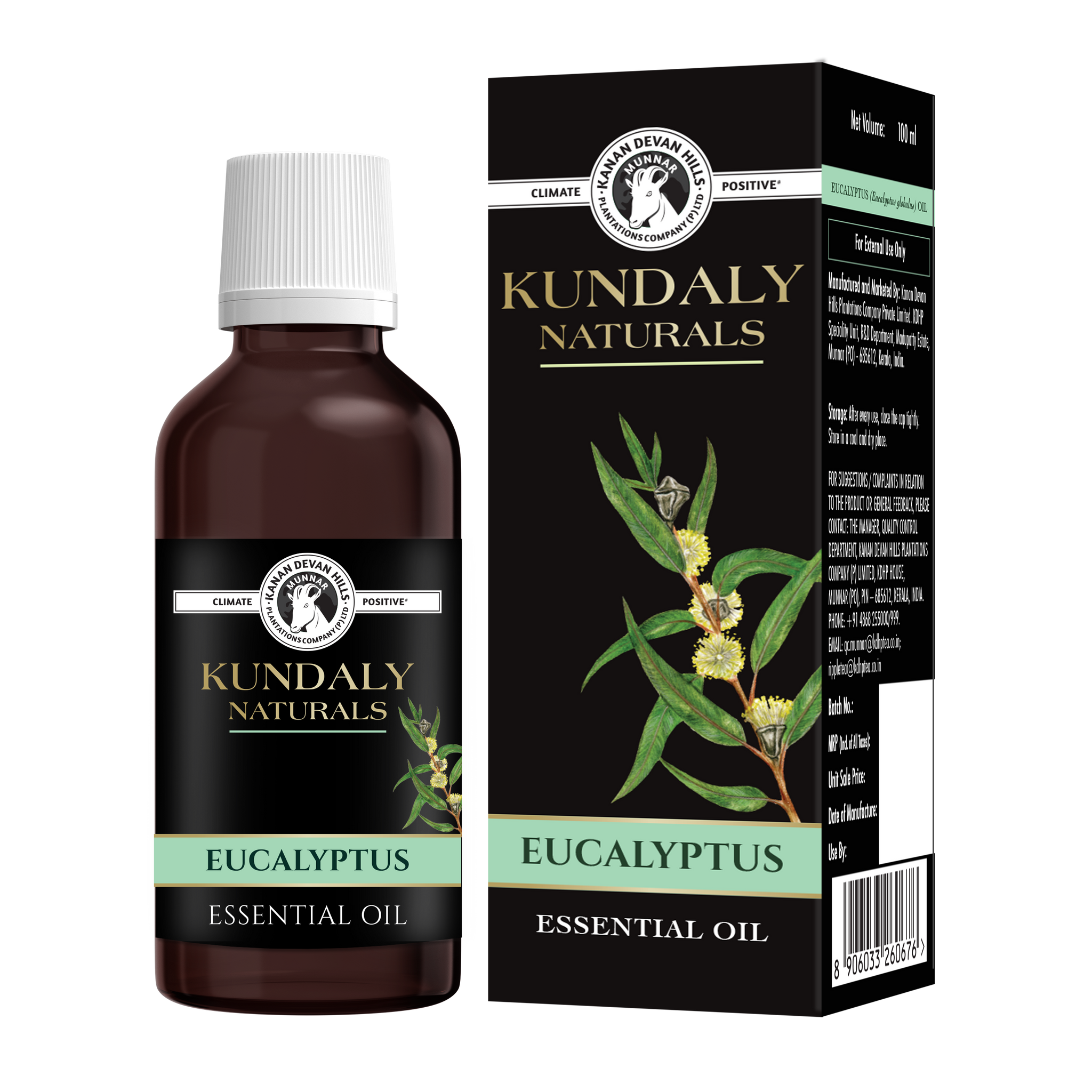 Kundaly Naturals Eucalyptus Oil - 100 ml