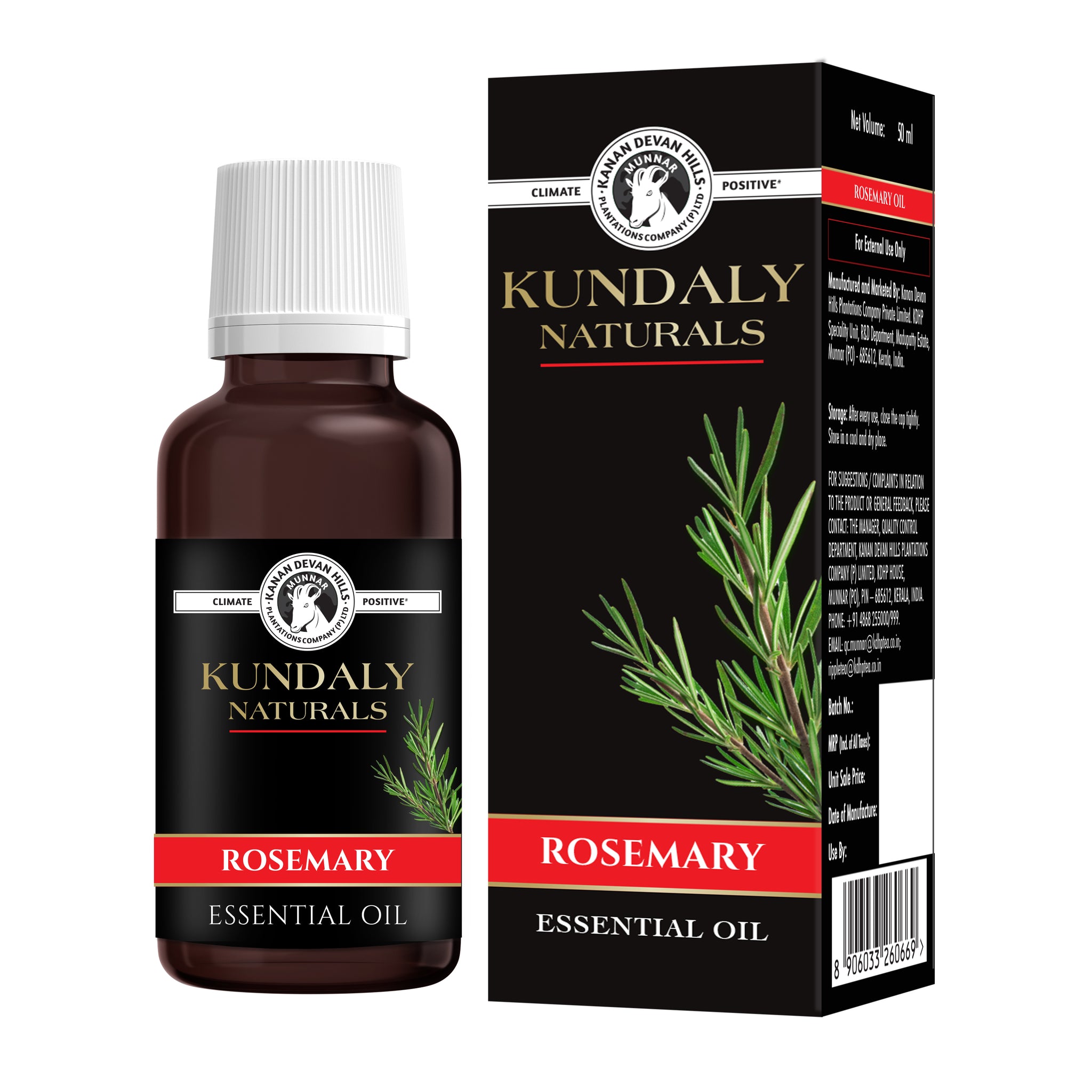 Kundaly Naturals Rosemary Oil - 50 ml