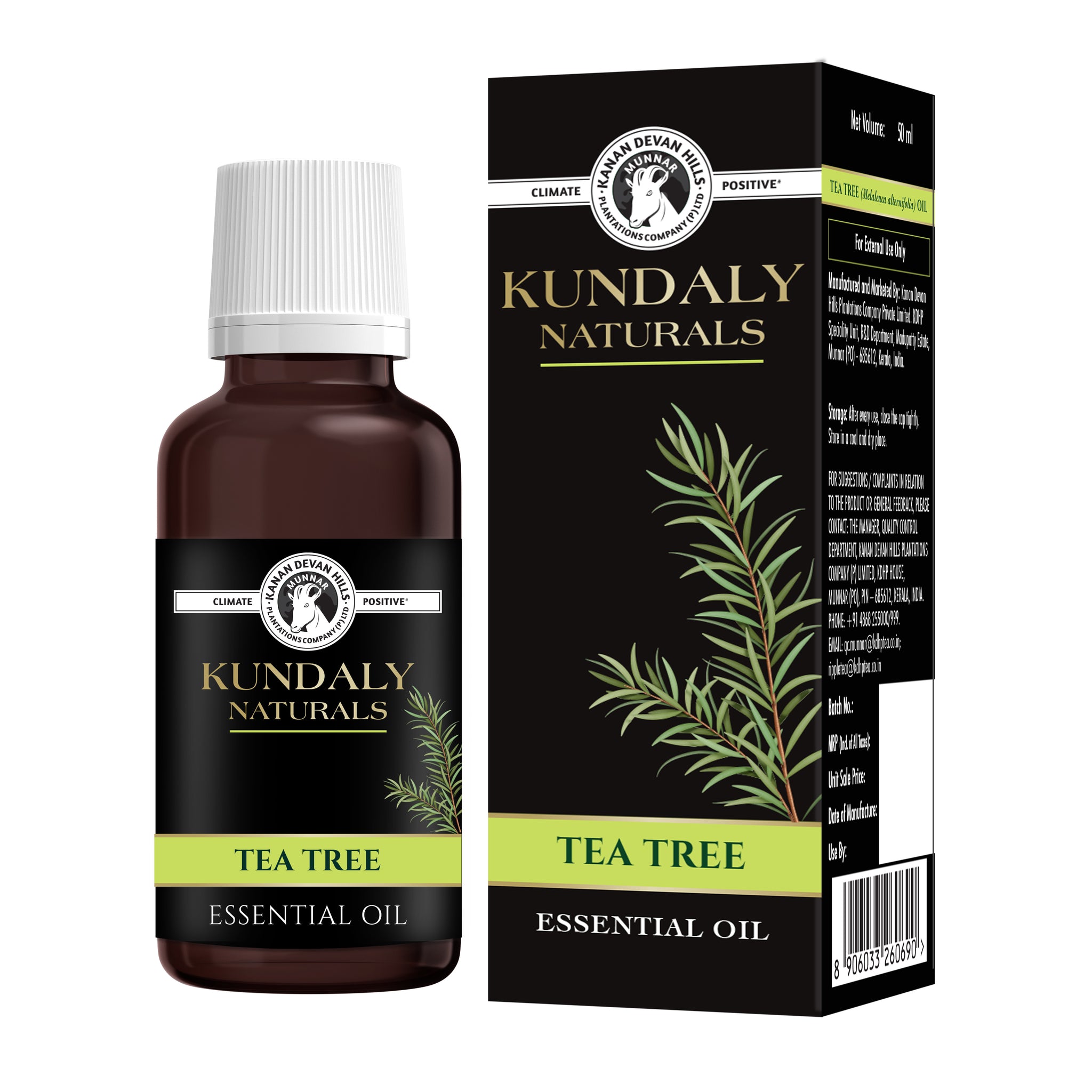 Kundaly Naturals  Tea Tree Oil  - 50 ml