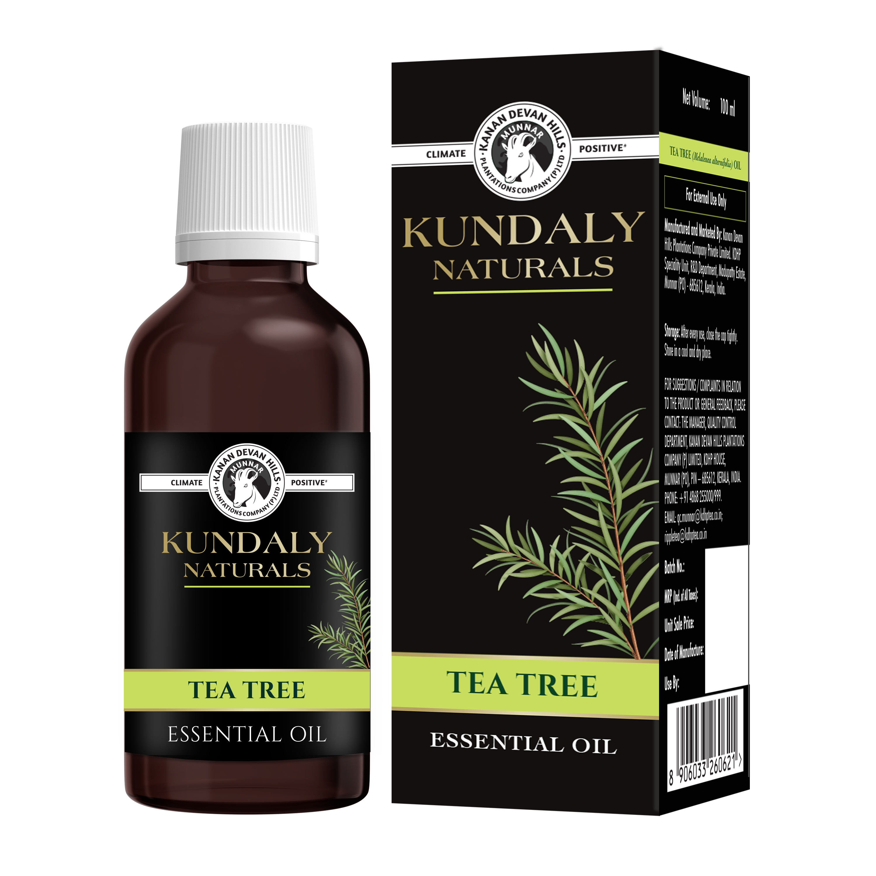 Kundaly Naturals Tea Tree Oil - 100 ml