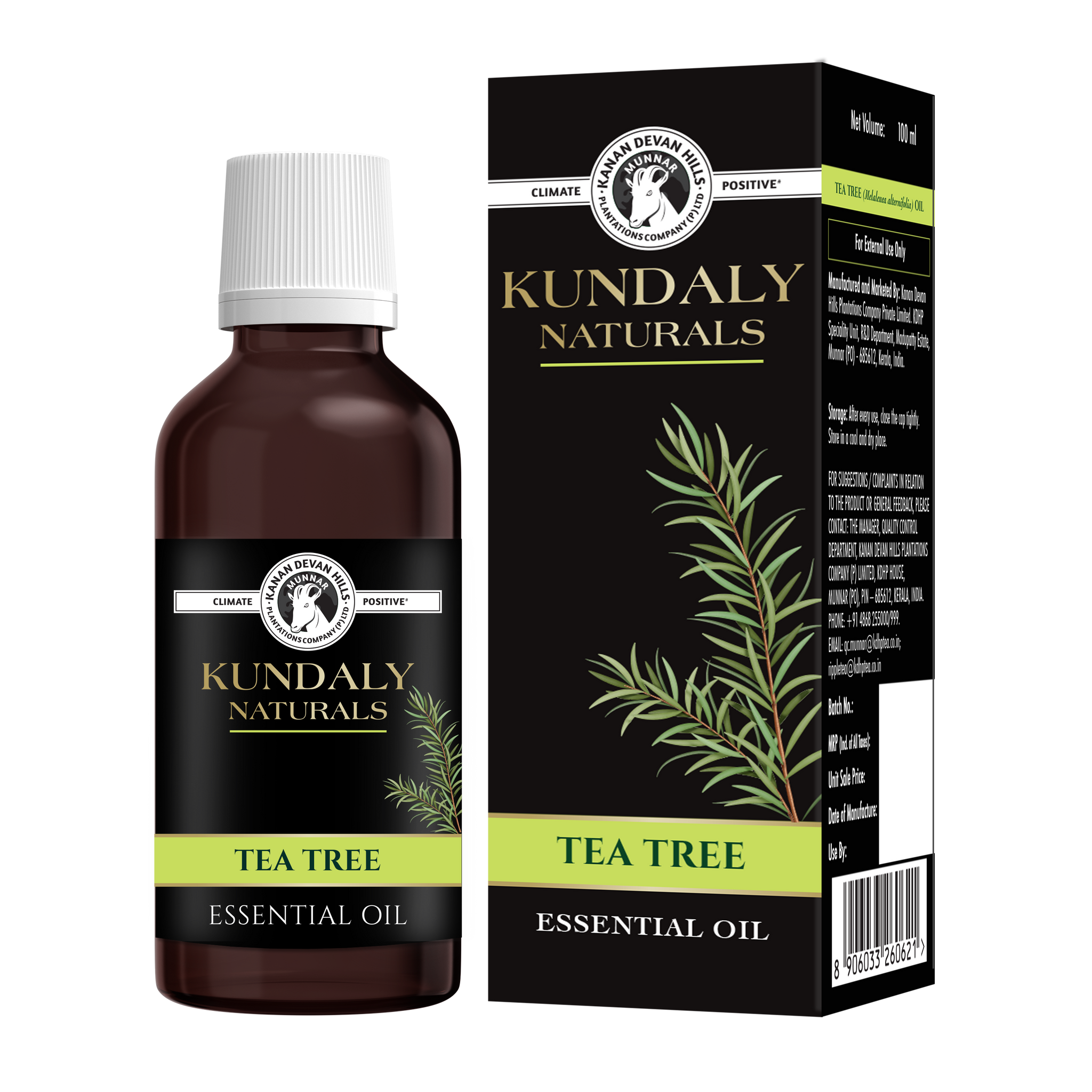 Kundaly Naturals Tea Tree Oil - 100 ml