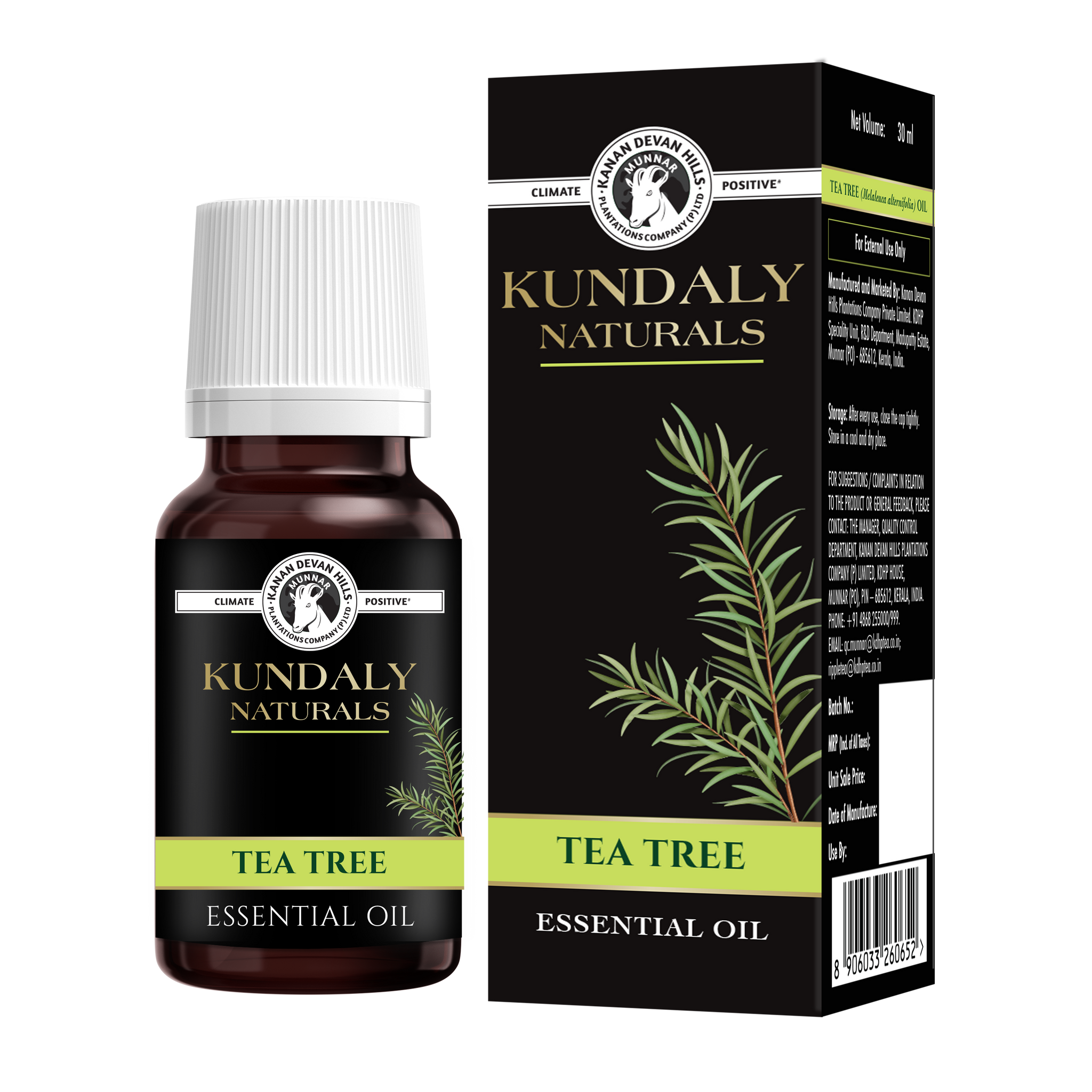 Kundaly Naturals  Tea Tree Oil - 30 ml