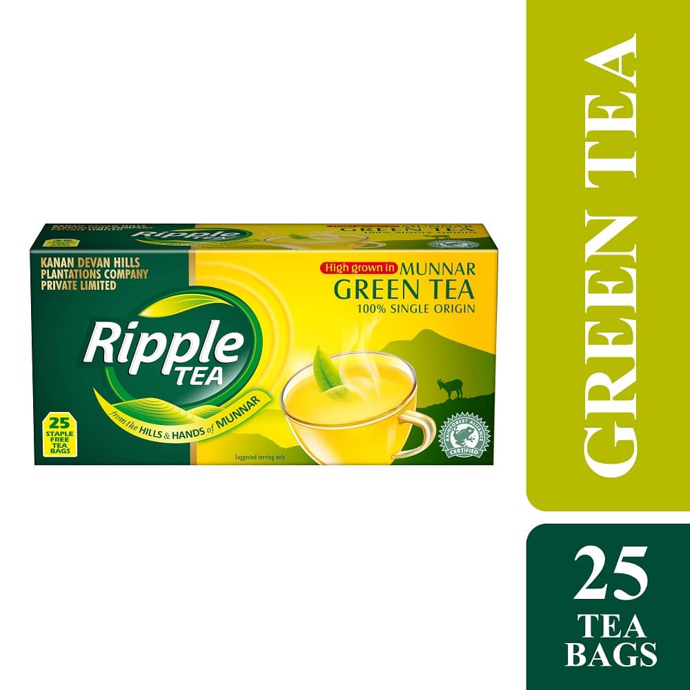 Ripel Tea Green Tea Bags| Ripple Tea| Munnar Tea